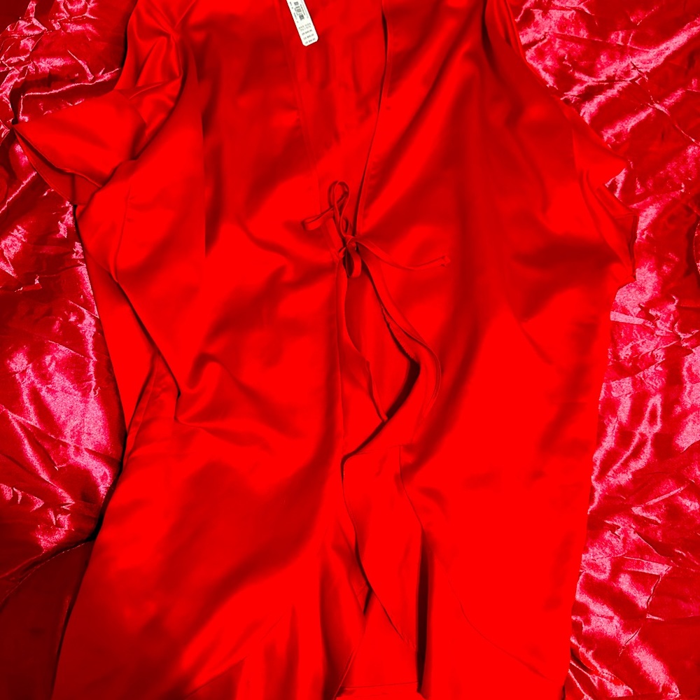 Victorias Secret Valentines Day silk robe.
